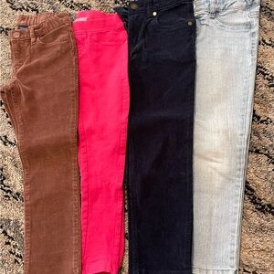 Stylish Girls Jeans Set - Brown, Pink, Dark Blue, Light Blue